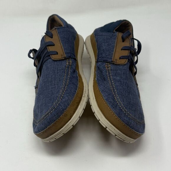 Crocs Santa Cruz Playa Shoes Mens 11 Blue Denim Brown Lace Up Comfort Preppy main image 13
